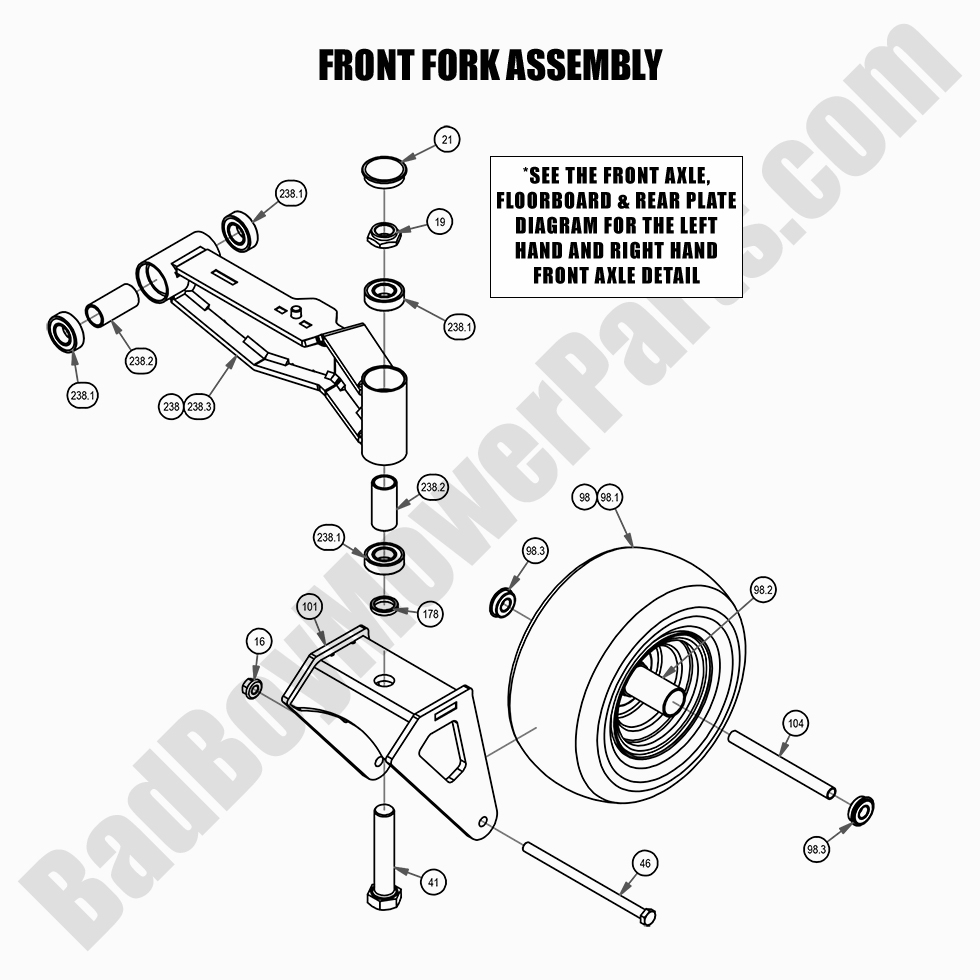 2021 Maverick - Front Fork Assembly